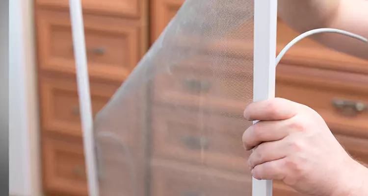 Privacy Mesh Screen Door Installation in Miramar, FL