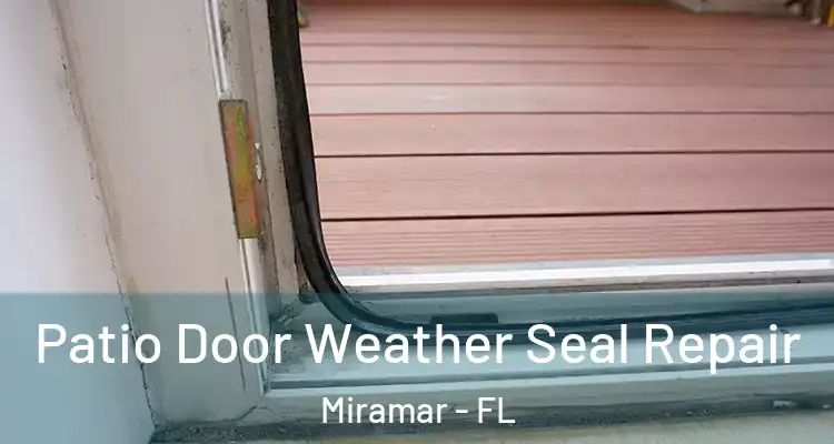  Patio Door Weather Seal Repair Miramar - FL