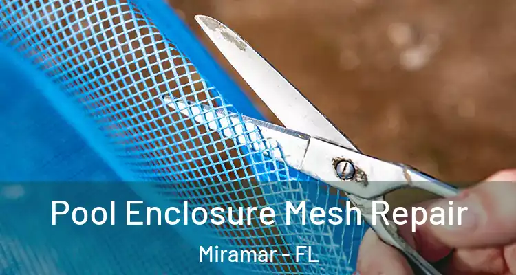  Pool Enclosure Mesh Repair Miramar - FL