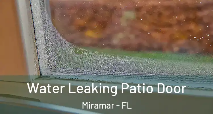  Water Leaking Patio Door Miramar - FL